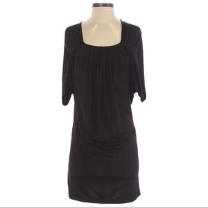 🌺 BCBGeneration Square Neck Dolman Sleeve Black Shift Dress Size XS